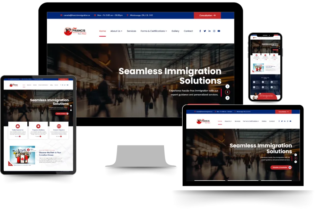 Francis Immigration Consultancy website