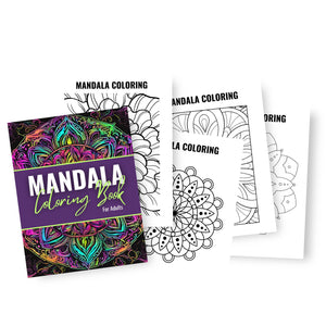 100 Mandala Coloring Pages for Adults Coloring Book Tracia Creative   