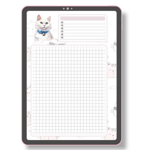 12 Printable Cat Notebook Pages Tracia Creative