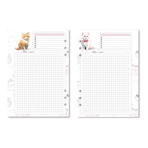 12 Printable Cat Notebook Pages Tracia Creative