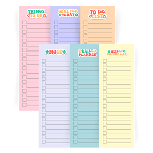 14 Pastel Printable To Do Lists | Printable | $0.00 - $5.00, 2in x 6in, Blue, checklist, Green, Pink, Printable, Purple, To Do List, Yellow | Tracia Creative