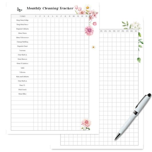 Monthly Cleaning Tracker