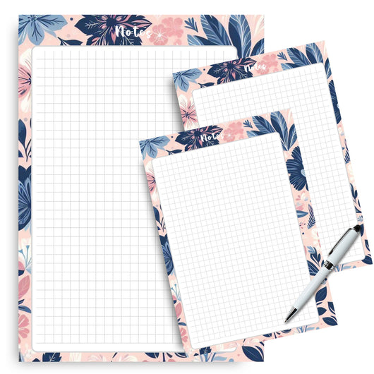 Notes - Pink & Navy Floral