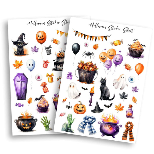 Halloween Sticker Sheet Planner Insert Tracia Creative   