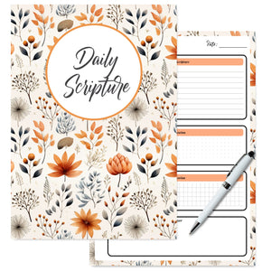 Daily Bible Scripture Notes Planner Insert Tracia Creative   