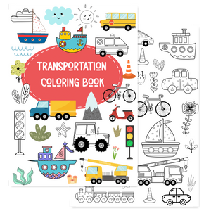 Transportation Coloring Book Printable Tracia Creative   