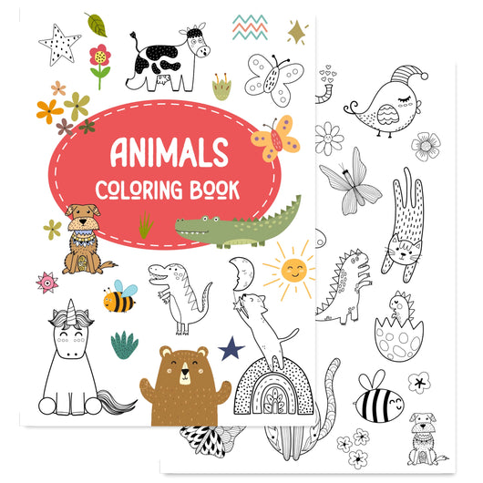 Animals Coloring Book Printable Coloring Book Tracia Creative   