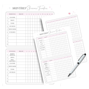 Monthly Skincare Tracker