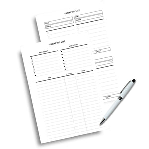 Shopping List Planner - Minimalist Printable Tracia Creative   
