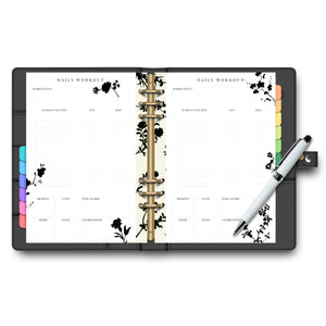Daily Workout Planner Insert - Silhoutte