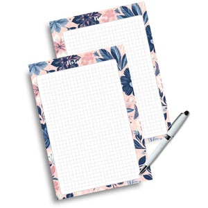 Notes - Pink & Navy Floral