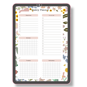 Weekly Planner - Garden Printable Tracia Creative   