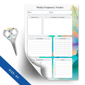 Weekly Pregnancy Tracker - A5 Planner Insert Printable Tracia Creative   