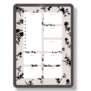 Weekly Planner - Silhouette Printable Tracia Creative   