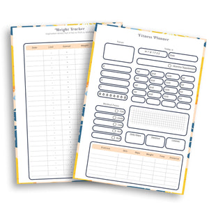 Ultimate Fitness Planner Bundle with 20 Printable Planner Templates Planner Insert Tracia Creative   