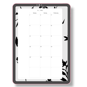 2024 Monthly Planner - Silhouette Planner Insert Tracia Creative   