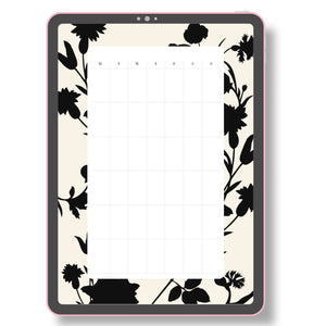 Monthly Planner - Silhouette Printable Tracia Creative   