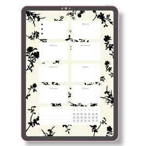 Weekly Planner - Silhouette 2 Printable Tracia Creative   