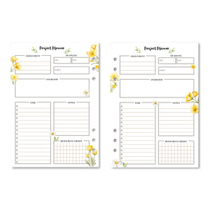 Project Planner - Spring Printable Tracia Creative   