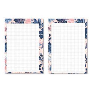 Notes - Pink & Navy Floral Printable Tracia Creative   