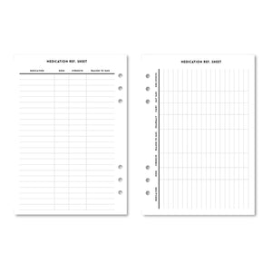 Medication Reference Sheet - Minimalist Printable Tracia Creative   