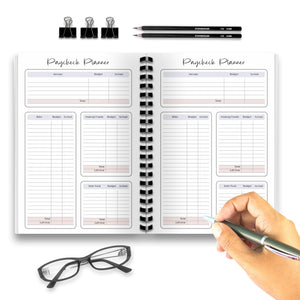 Minimalist Paycheck Planner - Printable Budget Insert Planner Insert Tracia Creative   