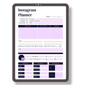Instagram Planner for Content Creators & Small Businesses