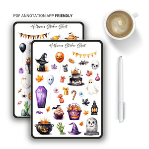 Halloween Sticker Sheet Planner Insert Tracia Creative   