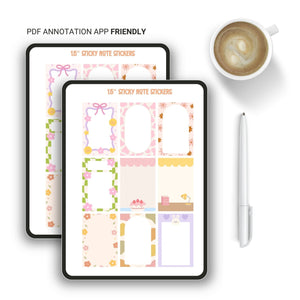 1.5’ Sticky Note Stickers HP - Planner Insert