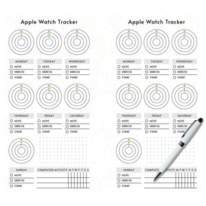 Apple Watch Printable Tracker Planner Insert Tracia Creative   