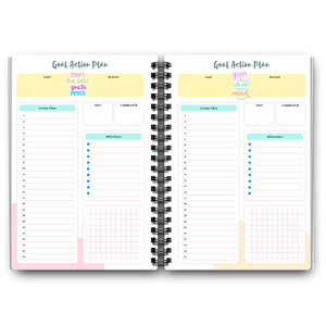 Colorful Goal Action Plan Planner Insert Planner Insert Tracia Creative   