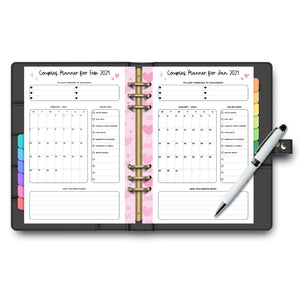 Couple’s 2024 Monthly Planner Tracia Creative