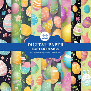 Easter Digital Paper Digital Paper Tracia Creative   