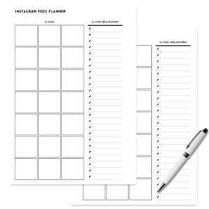 FREE Instagram Post Feed Planner Page - Minimalist Planner Insert Tracia Creative   
