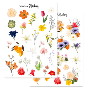 Meadow Printable Sticker Sheets
