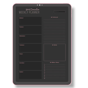 My Busy Life Daily Planner - Dark Mode - Undated