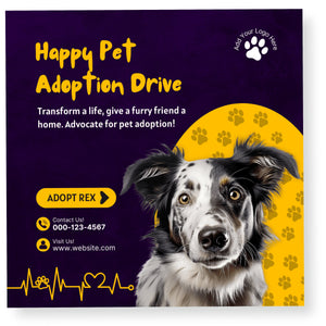 Pet Adoption Drive Canva Template