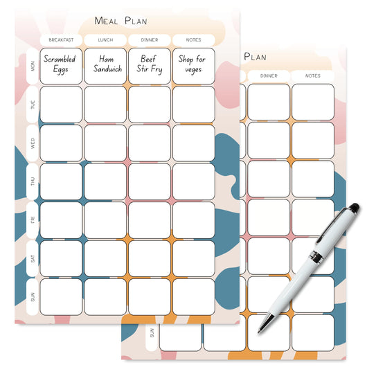 Printable Meal Planner Page - Pastel Printable Tracia Creative   