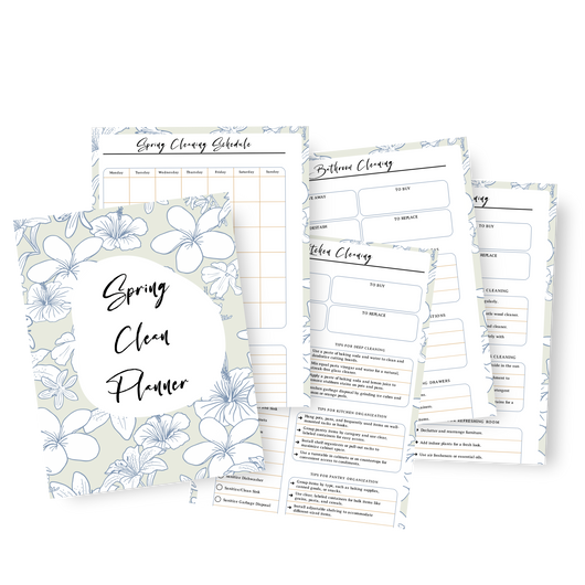 Spring Cleaning Printable Planner  Tracia Creative   