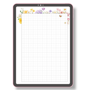 Capture Your Thoughts on Beautiful Spring Notes Page