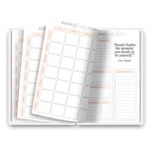 Weekly Beauty Routine Planner Page Printable Tracia Creative   