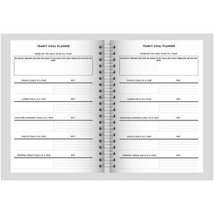 Yearly Goal Planner Page v2 - Minimalist Printable Tracia Creative   
