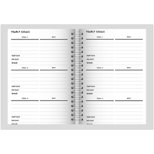 Yearly Goals Planner Page - Minimalist Printable Tracia Creative   